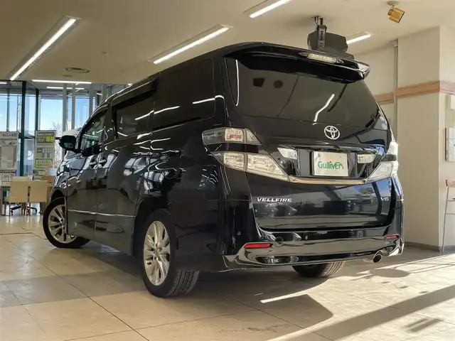 トヨタ ヴェルファイア 3．5Z Gエディション 道央・札幌 2010(平22)年 11.3万km ブラック ・4WD/・寒冷地仕様/・純正ナビ/フルセグTV/DVD/CD/MSV/BT/・バックカメラ/・リヤフリップダウンモニター/・パワーバックドア/・両側パワースライドドア/・クルーズコントロール/・横滑り防止/・パーキングセンサー/・AFS/・ワイパーデアイサー/・ETC/・HID/・フロントフォグ/・プッシュスタート/・スマートキー/・ドアバイザー/・電格ミラー