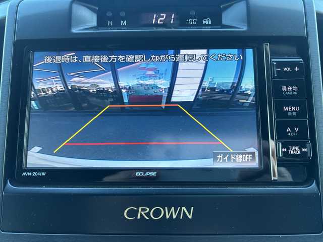 トヨタ クラウン アスリート S 群馬県 2015(平27)年 2.5万km ホワイトパールクリスタルシャイン ワンオーナー/社外SDナビ/　(AM/FM/DISC/SD/BT/TV)/バックカメラ/クルーズコントロール/ETC/HIDヘッドライト/LEDフォグライト/社外マフラーカッター/純正フロアマット/純正ドアバイザー/ドアミラーヒーター/革巻きステアリング/D/N側パワーシート/電動格納ミラー/保証書/スペアキー