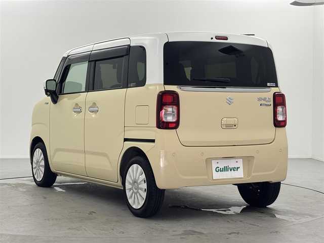スズキ ワゴンＲ スマイル HYBRID X 福井県 2022(令4)年 3.5万km シフォンアイボリーメタリック 純正SDナビ【CN-RZ865】/　Bluetooth、CD、DVD、USB、TV/ビルトインＥＴＣ/両側パワースライドドア/リアパーキングセンサー/シートヒーター【Ｄ席のみ】/LEDフォグランプ/USB充電口×２/アイドリングストップ/純正フロアマット/ドアバイザー/デュアルカメラブレーキサポート/横滑り防止機能/レーンキープアシスト/盗難防止装置