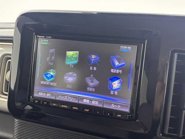 スズキ ワゴンＲ スマイル HYBRID X 福井県 2022(令4)年 3.5万km シフォンアイボリーメタリック 純正SDナビ【CN-RZ865】/　Bluetooth、CD、DVD、USB、TV/ビルトインＥＴＣ/両側パワースライドドア/リアパーキングセンサー/シートヒーター【Ｄ席のみ】/LEDフォグランプ/USB充電口×２/アイドリングストップ/純正フロアマット/ドアバイザー/デュアルカメラブレーキサポート/横滑り防止機能/レーンキープアシスト/盗難防止装置