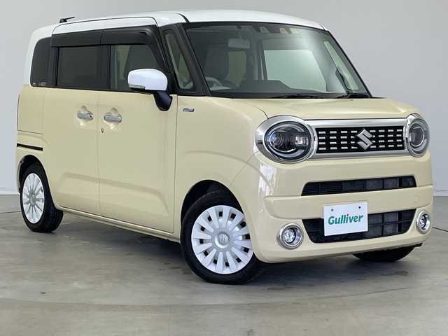 スズキ ワゴンＲ スマイル HYBRID X 新潟県 2022(令4)年 3.5万km シフォンアイボリーメタリック 純正SDナビ【CN-RZ865】/バックカメラ/フルセグTV/Bluetooth/CD、DVD、USB、/ビルトインＥＴＣ/両側パワースライドドア/コーナーセンサー/シートヒーター/LEDヘッドライト/フォグランプ/USB充電口×２/スペアキー1本/アイドリングストップ/純正フロアマット/ドアバイザー/デュアルカメラブレーキサポート/横滑り防止機能/レーンキープアシスト/盗難防止装置