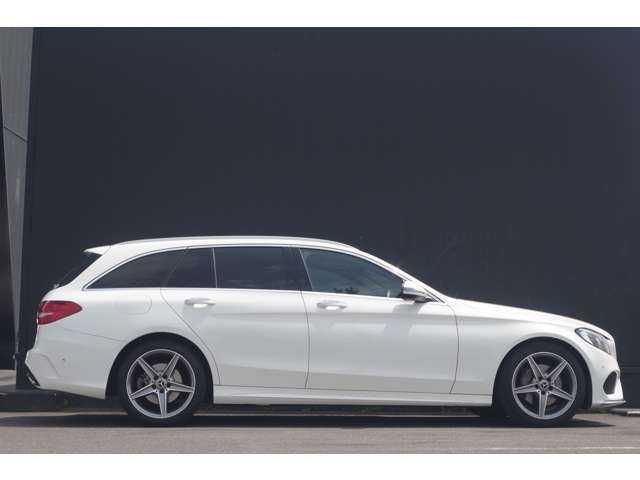 メルセデス・ベンツ Ｃ１８０ ステーションW ローレウスED 茨城県 2018(平30)年 3.1万km 白 純正HDDナビゲーション/バックカメラ/フルセグTV/ETC/運転席パワーシート/前席シートヒーター/パドルシフト/ブラックレザー/パノラミックスライディングルーフ/18インチ純正アルミホイール