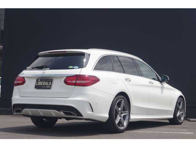 メルセデス・ベンツ Ｃ１８０ ステーションW ローレウスED 茨城県 2018(平30)年 3.1万km 白 純正HDDナビゲーション/バックカメラ/フルセグTV/ETC/運転席パワーシート/前席シートヒーター/パドルシフト/ブラックレザー/パノラミックスライディングルーフ/18インチ純正アルミホイール