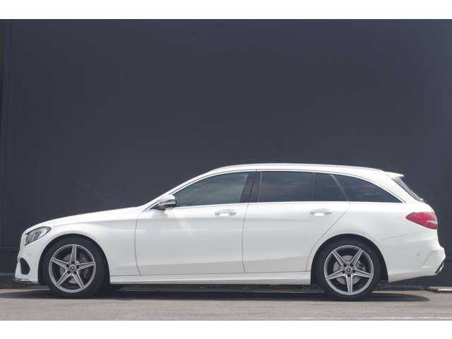 メルセデス・ベンツ Ｃ１８０ ステーションW ローレウスED 茨城県 2018(平30)年 3.1万km 白 純正HDDナビゲーション/バックカメラ/フルセグTV/ETC/運転席パワーシート/前席シートヒーター/パドルシフト/ブラックレザー/パノラミックスライディングルーフ/18インチ純正アルミホイール