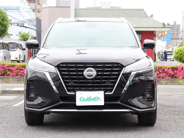 日産 キックス X 神奈川県 2021(令3)年 3.8万km ピュアブラック ワンオーナー/純正メモリナビ/フルセグテレビ/アダプティブクルーズコントロール/ドアバイザー/プッシュスタート/ETC/LEDヘッドライト/保証書/取説、ナビ説/スペアスマートキー/記録簿（R6）