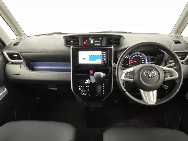トヨタ ルーミー カスタムG 熊本県 2019(平31)年 3.1万km ファイアークォーツレッドM 禁煙車　/純正ナビ（ＣＤ・ＤＶＤ・フルセグ・ＢＴ・ＳＤ）/バックカメラ　/両側パワースライドドア　/前後クリアランスソナー　/クルーズコントロール　/衝突軽減ブレーキ　/レーンキープアシスト　/横滑り防止/純正フロアマット/純正１４インチAW/オートライト/オートマチックハイビーム/フォグライト/スマートキー/プッシュスタート/スペアキー1本