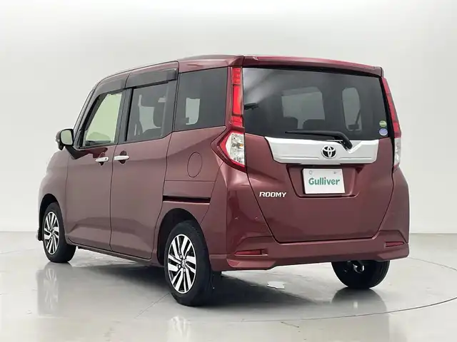 トヨタ ルーミー カスタムG 熊本県 2019(平31)年 3.1万km ファイアークォーツレッドM 禁煙車　/純正ナビ（ＣＤ・ＤＶＤ・フルセグ・ＢＴ・ＳＤ）/バックカメラ　/両側パワースライドドア　/前後クリアランスソナー　/クルーズコントロール　/衝突軽減ブレーキ　/レーンキープアシスト　/横滑り防止/純正フロアマット/純正１４インチAW/オートライト/オートマチックハイビーム/フォグライト/スマートキー/プッシュスタート/スペアキー1本