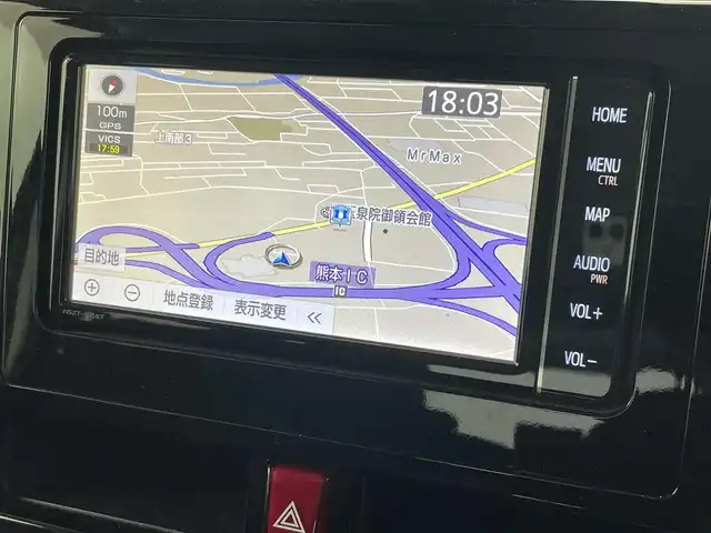 トヨタ ルーミー カスタムG 熊本県 2019(平31)年 3.1万km ファイアークォーツレッドM 禁煙車　/純正ナビ（ＣＤ・ＤＶＤ・フルセグ・ＢＴ・ＳＤ）/バックカメラ　/両側パワースライドドア　/前後クリアランスソナー　/クルーズコントロール　/衝突軽減ブレーキ　/レーンキープアシスト　/横滑り防止/純正フロアマット/純正１４インチAW/オートライト/オートマチックハイビーム/フォグライト/スマートキー/プッシュスタート/スペアキー1本