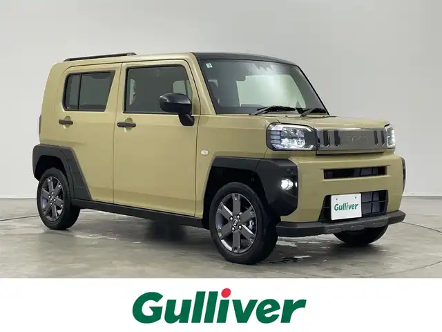 ダイハツ タフト G ダーククロムベンチャー 埼玉県 2025(令7)年 0.1千km サンドベージュメタリック 届出済未使用車　ガラスルーフ　スマートアシスト　レーダークルーズコントロール　シートヒーター　オートハイビーム　純正アルミホイール　スマートキー　プッシュスタート　コーナーセンサー　ＬＥＤヘッドライト
