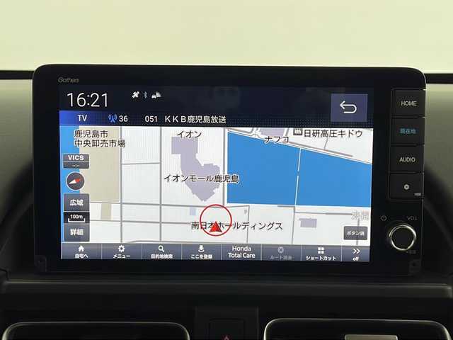 ホンダ フリード ハイブリット e:HEV クロスター 鹿児島県 2025(令7)年 0.1万km未満 プラチナホワイトパール 登録済未使用車/純正9インチナビ/（BT/フルセグTV）/両側パワースライドドア/レーダークルーズコントロール/ホンダセンシング/電動パーキングブレーキ/オートホールド機能/リアサーキュレーター/リアサンシェード/ハーフレザーシート/シートヒーター/バックカメラ/純正アルミホイール/保証書、取説
