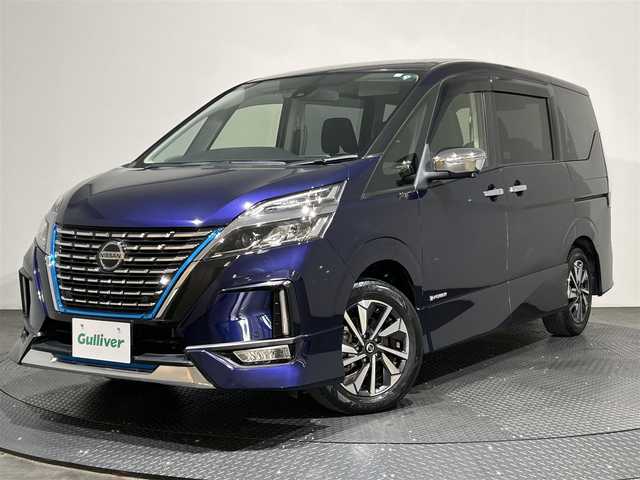 日産 セレナ e－パワー ハイウェイスター V 愛媛県 2020(令2)年 3.8万km アズライトブルー 純正10インチナビ/(Bluetooth/フルセグ)/プロパイロット/全周囲カメラ/11インチフリップダウンモニター/レーダークルーズコントロール/衝突被害軽減ブレーキ/レーンキープアシスト/両側電動スライドドア/ETC/前方ドライブレコーダー/スペアキー/USB充電/保証書