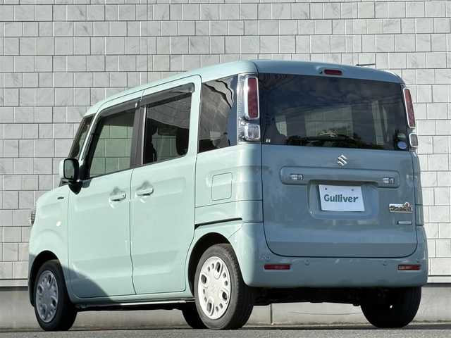 スズキ スペーシア HYBRID G 岩手県 2020(令2)年 3.2万km オフブルーM 禁煙車/ワンオーナー/4WD/社外エンジンスターター/運転席側シートヒーター/デュアルセンサーブレーキサポート/衝突軽減システム/リアコーナーセンサー/レーンキープアシスト/横滑り防止装置/カロッツェリア1DINオーディオ/→Bluetooth/CD/FM/AM/AUX/USB/オートライト/〇プッシュスタート/〇電動格納ミラー/〇ドアバイザー/〇フロアマット/〇シガーソケット/スマートキー/スペアキー/冬タイヤ社外アルミホイール車載/→6mm×4本