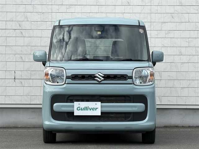 スズキ スペーシア HYBRID G 岩手県 2020(令2)年 3.2万km オフブルーM 禁煙車/ワンオーナー/4WD/社外エンジンスターター/運転席側シートヒーター/デュアルセンサーブレーキサポート/衝突軽減システム/リアコーナーセンサー/レーンキープアシスト/横滑り防止装置/カロッツェリア1DINオーディオ/→Bluetooth/CD/FM/AM/AUX/USB/オートライト/〇プッシュスタート/〇電動格納ミラー/〇ドアバイザー/〇フロアマット/〇シガーソケット/スマートキー/スペアキー/冬タイヤ社外アルミホイール車載/→6mm×4本