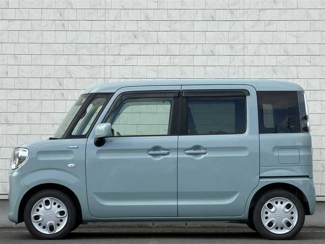 スズキ スペーシア HYBRID G 岩手県 2020(令2)年 3.2万km オフブルーM 禁煙車/ワンオーナー/4WD/社外エンジンスターター/運転席側シートヒーター/デュアルセンサーブレーキサポート/衝突軽減システム/リアコーナーセンサー/レーンキープアシスト/横滑り防止装置/カロッツェリア1DINオーディオ/→Bluetooth/CD/FM/AM/AUX/USB/オートライト/〇プッシュスタート/〇電動格納ミラー/〇ドアバイザー/〇フロアマット/〇シガーソケット/スマートキー/スペアキー/冬タイヤ社外アルミホイール車載/→6mm×4本