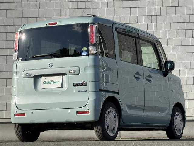 スズキ スペーシア HYBRID G 岩手県 2020(令2)年 3.2万km オフブルーM 禁煙車/ワンオーナー/4WD/社外エンジンスターター/運転席側シートヒーター/デュアルセンサーブレーキサポート/衝突軽減システム/リアコーナーセンサー/レーンキープアシスト/横滑り防止装置/カロッツェリア1DINオーディオ/→Bluetooth/CD/FM/AM/AUX/USB/オートライト/〇プッシュスタート/〇電動格納ミラー/〇ドアバイザー/〇フロアマット/〇シガーソケット/スマートキー/スペアキー/冬タイヤ社外アルミホイール車載/→6mm×4本