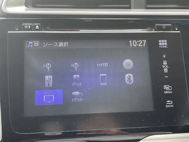 ホンダ フィット ハイブリット Fパッケージ 兵庫県 2013(平25)年 6.9万km ビビットスカイブルーP 純正インターナビ/・ワンセグ/・Bluetooth/・AM/FM/・CD/バックカメラ/ビルトインETC/ステアリングスイッチ/LEDドアミラーウインカー/アームレスト付センターコンソールボックス/VSA（ABS＋TCS＋横すべり抑制）/エマージェンシーストップシグナル/ヒルスタートアシスト機能/エコアシスト（ECONモード、コーチング機能、ティーチング機能）/Sモードスイッチ/Hondaスマートキーシステム