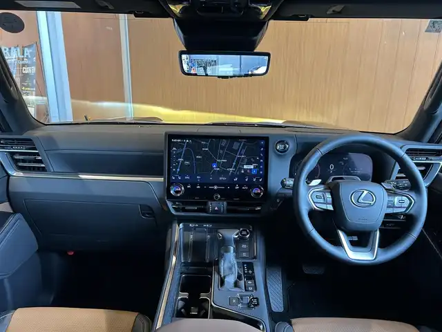 レクサス ＧＸ 550 バージョンL 宮城県 2025(令7)年 0.1万km グラファイトブラックガラスフレーク ワンオーナー/LexusSafetySystem+/サンルーフ/ヘッドアップディスプレイ/純正ナビゲーションシステム/フルセグTV/全方位カメラ/ブラック/ブラウンレザーシート/エアシート/シートヒーター/三眼LEDヘッドライト/純正22インチAW/デジタルインナーミラー/電動サイドステップ/ステアリングスイッチ/パドルシフト/ドライブレコーダー/ETC2.0車載器