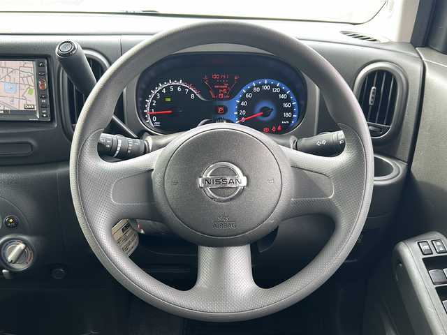 日産 キューブ 15X FOUR Vセレクション 福島県 2011(平23)年 10.1万km ホワイトパール 4WD 純正７型ナビ　フルセグ　ＢＴ　スマートキー　スペアキー　プッシュスタート　パートタイム４ＷＤ　電格ミラー　ＥＣＯモード　センターコンソール　純正ドアバイザー　純正フロアマット　社外１５インチＡＷ