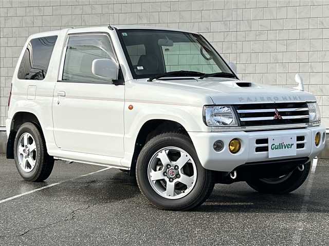 三菱 パジェロ ミニ VR 富山県 2007(平19)年 4.2万km ホワイト 4WD/フォグランプ/純正オーディオ/純正フロアマット/電動格納ミラー/純正アルミホイール/背面タイヤ/ルーフレール積込