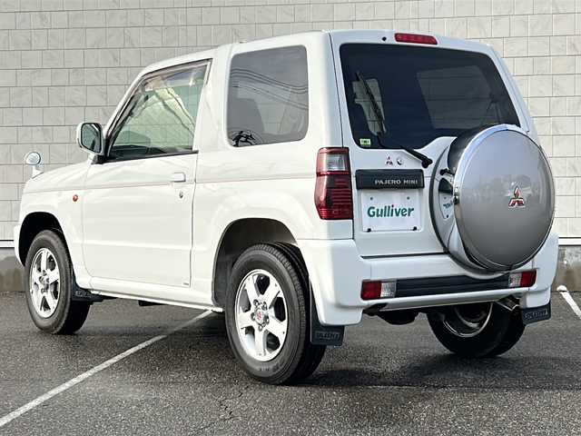 三菱 パジェロ ミニ VR 富山県 2007(平19)年 4.2万km ホワイト 4WD/フォグランプ/純正オーディオ/純正フロアマット/電動格納ミラー/純正アルミホイール/背面タイヤ/ルーフレール積込