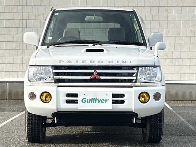 三菱 パジェロ ミニ VR 富山県 2007(平19)年 4.2万km ホワイト 4WD/フォグランプ/純正オーディオ/純正フロアマット/電動格納ミラー/純正アルミホイール/背面タイヤ/ルーフレール積込