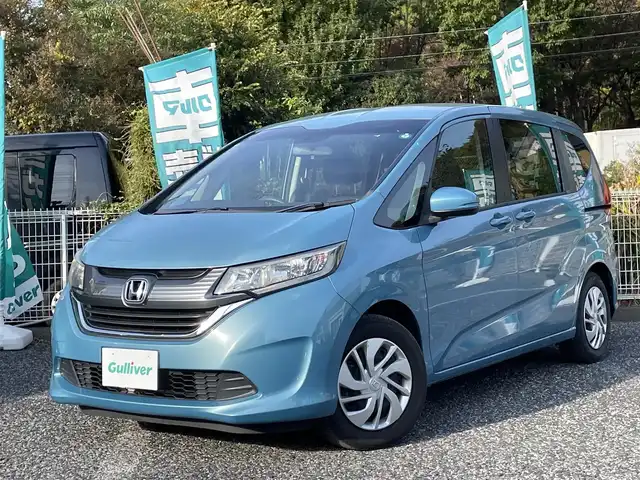 ホンダ フリード＋ G 埼玉県 2018(平30)年 2.7万km ブルーホライゾンM ワンオーナー車/前席シートヒーター/純正ナビTV/バックカメラ/ビルトインETC/左パワースライドドア/プッシュスタート/スマートキー/保証書付整備手帳/取扱説明書