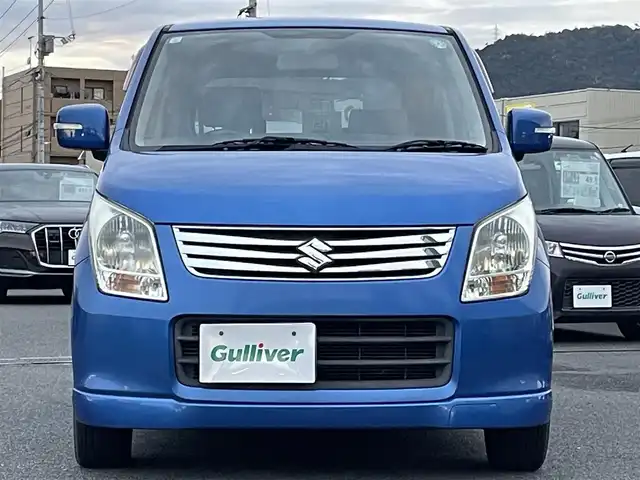 スズキ ワゴンＲ リミテッド 広島県 2011(平23)年 8.2万km パールメタリックカシミールブルー ワンオーナー/社外メモリナビ/フルセグTV/盗難防止装置/オートライト/プッシュスタート/スペアキー/スマートキー/純正14インチアルミホイール/純正フロアマット/HIDライト/保証書有り/取扱説明書有り