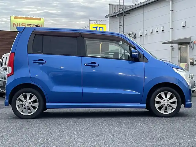 スズキ ワゴンＲ リミテッド 広島県 2011(平23)年 8.2万km パールメタリックカシミールブルー ワンオーナー/社外メモリナビ/フルセグTV/盗難防止装置/オートライト/プッシュスタート/スペアキー/スマートキー/純正14インチアルミホイール/純正フロアマット/HIDライト/保証書有り/取扱説明書有り