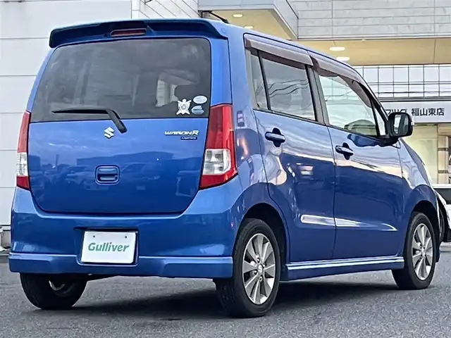 スズキ ワゴンＲ リミテッド 広島県 2011(平23)年 8.2万km パールメタリックカシミールブルー ワンオーナー/社外メモリナビ/フルセグTV/盗難防止装置/オートライト/プッシュスタート/スペアキー/スマートキー/純正14インチアルミホイール/純正フロアマット/HIDライト/保証書有り/取扱説明書有り