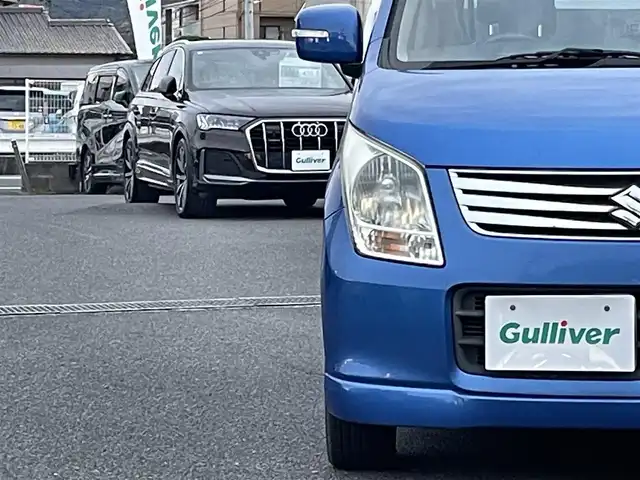 スズキ ワゴンＲ リミテッド 広島県 2011(平23)年 8.2万km パールメタリックカシミールブルー ワンオーナー/社外メモリナビ/フルセグTV/盗難防止装置/オートライト/プッシュスタート/スペアキー/スマートキー/純正14インチアルミホイール/純正フロアマット/HIDライト/保証書有り/取扱説明書有り