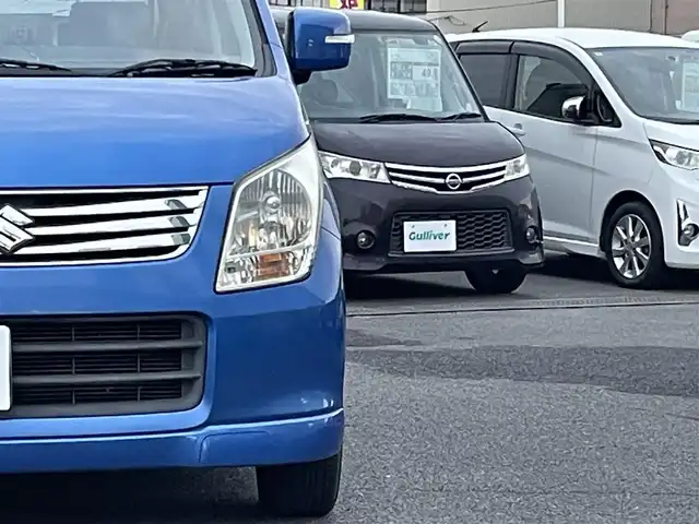 スズキ ワゴンＲ リミテッド 広島県 2011(平23)年 8.2万km パールメタリックカシミールブルー ワンオーナー/社外メモリナビ/フルセグTV/盗難防止装置/オートライト/プッシュスタート/スペアキー/スマートキー/純正14インチアルミホイール/純正フロアマット/HIDライト/保証書有り/取扱説明書有り