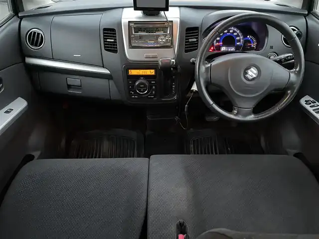 スズキ ワゴンＲ リミテッド 広島県 2011(平23)年 8.2万km パールメタリックカシミールブルー ワンオーナー/社外メモリナビ/フルセグTV/盗難防止装置/オートライト/プッシュスタート/スペアキー/スマートキー/純正14インチアルミホイール/純正フロアマット/HIDライト/保証書有り/取扱説明書有り