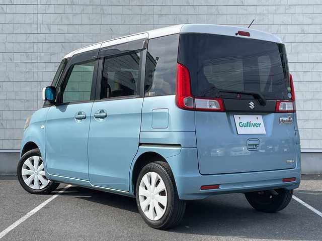 スズキ スペーシア X 栃木県 2013(平25)年 8万km フィズブルーパールメタリック/ホワイト ワンオーナー/KENWOODオーディオ/社外スタッドレスタイヤ有/盗難防止装置/ベンチシート/プッシュスタート/スマートキー/ドアバイザー/両側スライドドア/片側パワースライドドア/純正フロアマット/取扱説明書/保証書