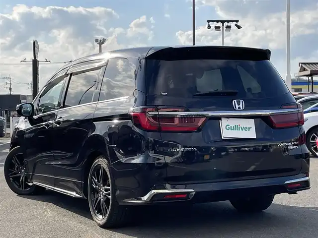 ホンダ オデッセイ ハイブリッド e:HEVアブソルート EX 長崎県 2022(令4)年 3.8万km プレミアムヴィーナスブラックP ワンオーナー/純正SDナビ/CD/DVD/BT/HDMI/フルセグTV/全方位カメラ/ハーフレザーシート/前席パワーシート/前席シートヒーター/ホンダセンシング/レーダークルーズコントロール/レーンキープアシスト/両側パワースライドドア/ブラインドスポットモニター/ナビ連動ドライブレコーダー/ビルトインETC