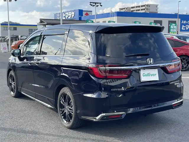 ホンダ オデッセイ ハイブリッド e:HEVアブソルート EX 長崎県 2022(令4)年 3.8万km プレミアムヴィーナスブラックP ワンオーナー/純正SDナビ/CD/DVD/BT/HDMI/フルセグTV/全方位カメラ/ハーフレザーシート/前席パワーシート/前席シートヒーター/ホンダセンシング/レーダークルーズコントロール/レーンキープアシスト/両側パワースライドドア/ブラインドスポットモニター/ナビ連動ドライブレコーダー/ビルトインETC