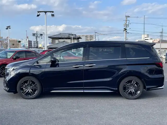 ホンダ オデッセイ ハイブリッド e:HEVアブソルート EX 長崎県 2022(令4)年 3.8万km プレミアムヴィーナスブラックP ワンオーナー/純正SDナビ/CD/DVD/BT/HDMI/フルセグTV/全方位カメラ/ハーフレザーシート/前席パワーシート/前席シートヒーター/ホンダセンシング/レーダークルーズコントロール/レーンキープアシスト/両側パワースライドドア/ブラインドスポットモニター/ナビ連動ドライブレコーダー/ビルトインETC
