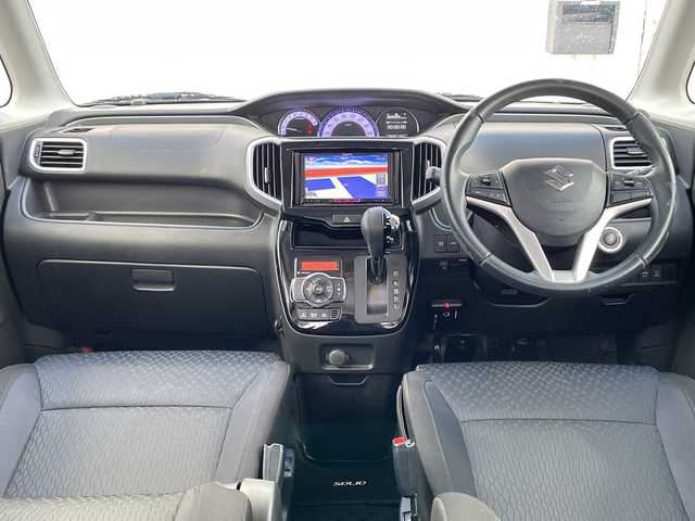 スズキ ソリオ バンディット HV MV 道北・旭川 2016(平28)年 6.9万km ミッドナイトバイオレットメタリック /4WD//禁煙車//社外ナビ/CD/DVD/SD/USB/iPod/TV//前席シートヒーター//片側パワースライドドア//クルーズコントロール//バックカメラ//オートライト//LEDヘッドライト//純正15インチアルミホイール//デュアルカメラブレーキサポート//誤発進抑制機能//車線逸脱警報//純正フロアマット//ドライブレコーダー//保証書