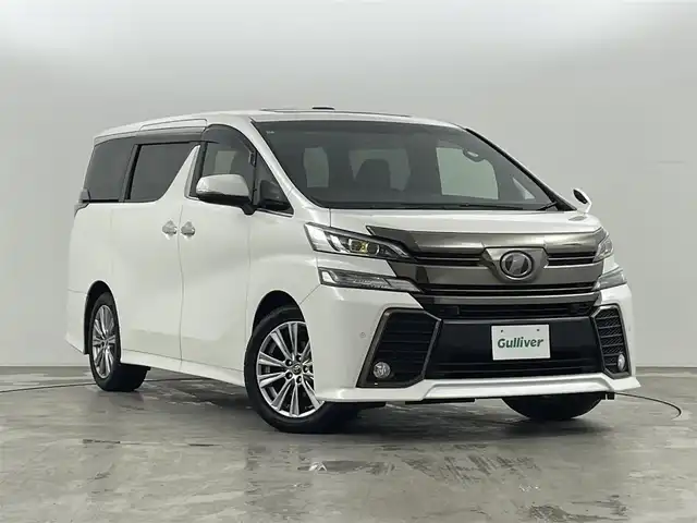 トヨタ ヴェルファイア Z Aエディション 福島県 2017(平29)年 5.3万km ホワイトパールクリスタルシャイン 衝突被害軽減システム　/メモリナビゲーション　/【AM/FM/DVD/CD/Bluetooth/フルセグ】/・フリップダウンモニター　/ＥＴＣ　/バックカメラ　/サンルーフ　/ドライブレコーダー前後　/ハーフレザーシート　/電動リアゲート　/両側パワースライドドア　/オットマン　/プッシュスタート/・スマートキー/LEDライト/・オートライト/・フォグライト/ステアリングスイッチ/・革巻きステアリング/・チルトステアリング/電子パーキング/・ブレーキホールド/