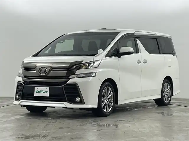 トヨタ ヴェルファイア Z Aエディション 福島県 2017(平29)年 5.3万km ホワイトパールクリスタルシャイン 衝突被害軽減システム　/メモリナビゲーション　/【AM/FM/DVD/CD/Bluetooth/フルセグ】/・フリップダウンモニター　/ＥＴＣ　/バックカメラ　/サンルーフ　/ドライブレコーダー前後　/ハーフレザーシート　/電動リアゲート　/両側パワースライドドア　/オットマン　/プッシュスタート/・スマートキー/LEDライト/・オートライト/・フォグライト/ステアリングスイッチ/・革巻きステアリング/・チルトステアリング/電子パーキング/・ブレーキホールド/