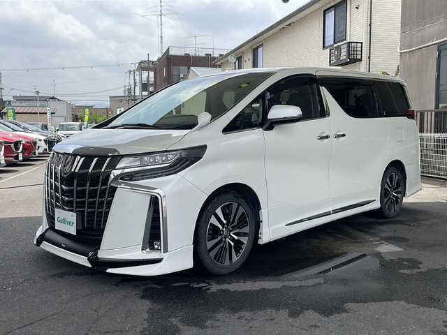 トヨタ アルファード S Cパッケージ 京都府 2019(令1)年 9.8万km ホワイトパールクリスタルシャイン 純正ナビ/（NSZT-Y68T）/純正１２インチフリップモニター/（V12T-R68C）/バックカメラ　/トヨタセーフティセンス/・衝突被害軽減システム/・クルーズコントロール/・レーンキープアシスト/クリアランスソナー/ブレーキホールド/オートライト/オートハイビーム/シートヒーター/メモリーパワーシート　/両側パワースライドドア/デジタルインナーミラー　/ウィンカーミラー/３段ＬＥＤライト　/ＥＴＣビルトイン/エアロ（モデリスタ）　/ハンドルヒーター/スマートキー/オットマン/後席モニター