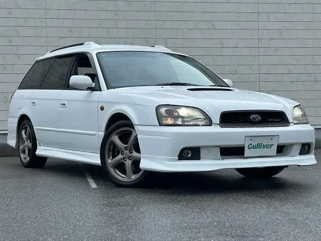 スバル レガシィ ツーリングワゴン GT－B E－tuneⅡ 富山県 2001(平13)年 6.2万km ピュアホワイト 4WD/5MT/カロッツェリアナビ/HIDヘッドランプ/フロントフォグランプ/オートエアコン/MOMO製革巻きステアリング/運転席パワーシート/純正17インチアルミホイール/リモコンキー