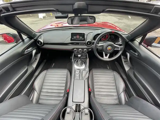 アバルト １２４ スパイダー 栃木県 2020(令2)年 1.8万km 赤 カラーコード「A7V」/レザーナビゲーションパッケージ/├LEDヘッドライト/├革シート/├CD/DVD/TVチューナー/└SDナビゲーション/レコードモンツァマフラー/スマートキー/プッシュスタート/シートヒーター/バックソナー/バックカメラ/ドライブレコーダー/ETC/クルーズコントロール