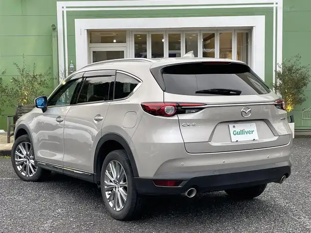 マツダ ＣＸ－８ XD エクスクルーシブモード 埼玉県 2021(令3)年 3.9万km プラチナクォーツメタリック サンルーフ/茶革シート/シートヒーター＆エアシート/パワーシート/BOSEサウンド/純正ナビTV/360度カメラ/前後ドラレコ/パワーバックドア/クリアランスソナー/純正１９インチアルミ/LEDヘッドライト/ヘッドアップディスプレイ/プッシュスタート/スマートキー/レーダークルーズコントロール/保証書付整備手帳/取扱説明書