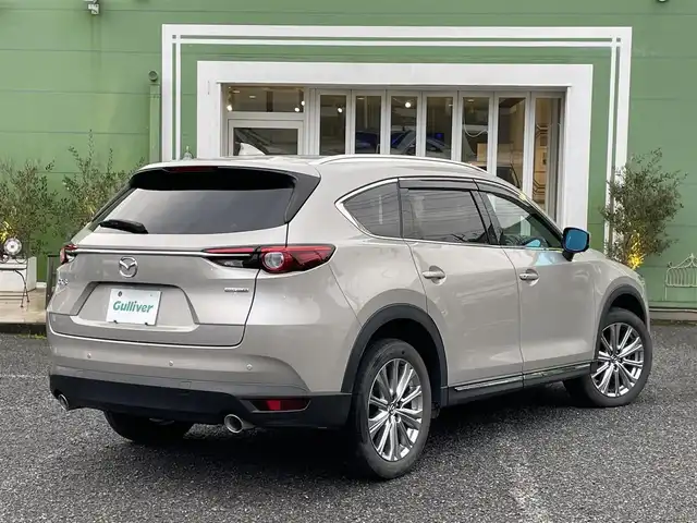 マツダ ＣＸ－８ XD エクスクルーシブモード 埼玉県 2021(令3)年 3.9万km プラチナクォーツメタリック サンルーフ/茶革シート/シートヒーター＆エアシート/パワーシート/BOSEサウンド/純正ナビTV/360度カメラ/前後ドラレコ/パワーバックドア/クリアランスソナー/純正１９インチアルミ/LEDヘッドライト/ヘッドアップディスプレイ/プッシュスタート/スマートキー/レーダークルーズコントロール/保証書付整備手帳/取扱説明書