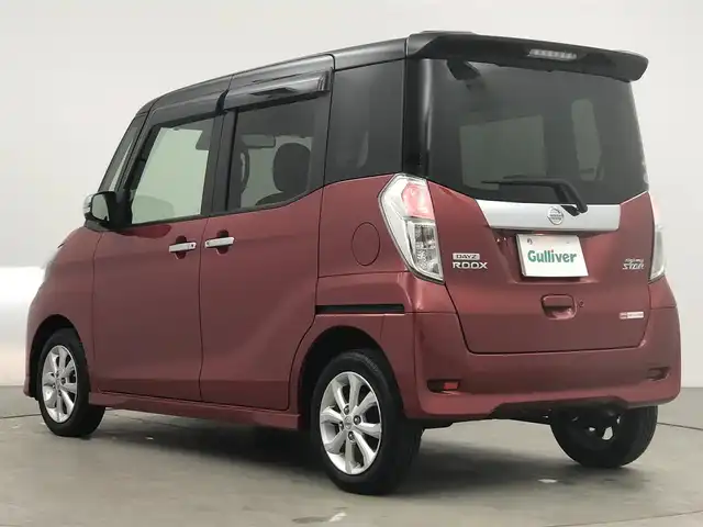 日産 デイズ ルークス ハイウェイスター Xターボ 愛知県 2017(平29)年 1.9万km スパークリングレッド/ブラック 純正ナビ/Bluetooth/フルセグ/片側パワースライドドア/後席サーキュレーター/バックカメラ/ステアリングリモコン/ドライブレコーダー/ETC/純正フロアマット/純正アルミホイール/自動防眩ミラー