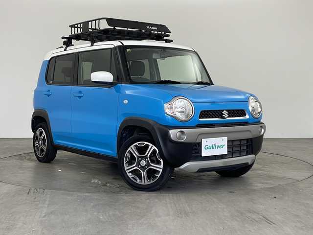スズキ ハスラー G 兵庫県 2014(平26)年 4.6万km サマーブルーM ・ミッション車/・社外ディスプレイオーディオ（CD・DVD）/・前後ドライブレコーダー/・シートヒーター（D席）/・ビルドインETC/・社外フロアマット/・アイドリングストップ/・ヘッドライトレベライザー/・純正アルミホイール15インチ/・リモコンキー/・ルーフレール