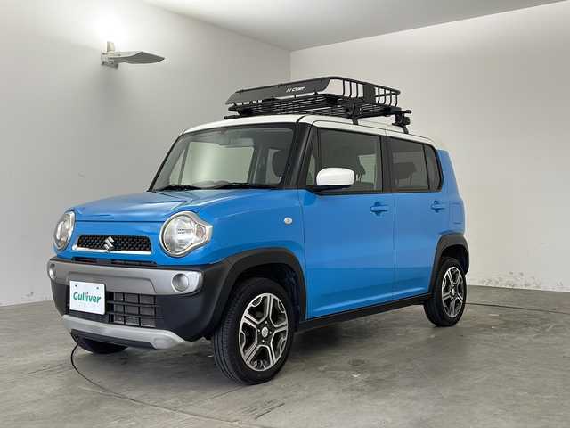 スズキ ハスラー G 兵庫県 2014(平26)年 4.6万km サマーブルーM ・ミッション車/・社外ディスプレイオーディオ（CD・DVD）/・前後ドライブレコーダー/・シートヒーター（D席）/・ビルドインETC/・社外フロアマット/・アイドリングストップ/・ヘッドライトレベライザー/・純正アルミホイール15インチ/・リモコンキー/・ルーフレール