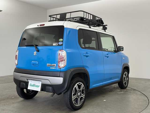 スズキ ハスラー G 兵庫県 2014(平26)年 4.6万km サマーブルーM ・ミッション車/・社外ディスプレイオーディオ（CD・DVD）/・前後ドライブレコーダー/・シートヒーター（D席）/・ビルドインETC/・社外フロアマット/・アイドリングストップ/・ヘッドライトレベライザー/・純正アルミホイール15インチ/・リモコンキー/・ルーフレール