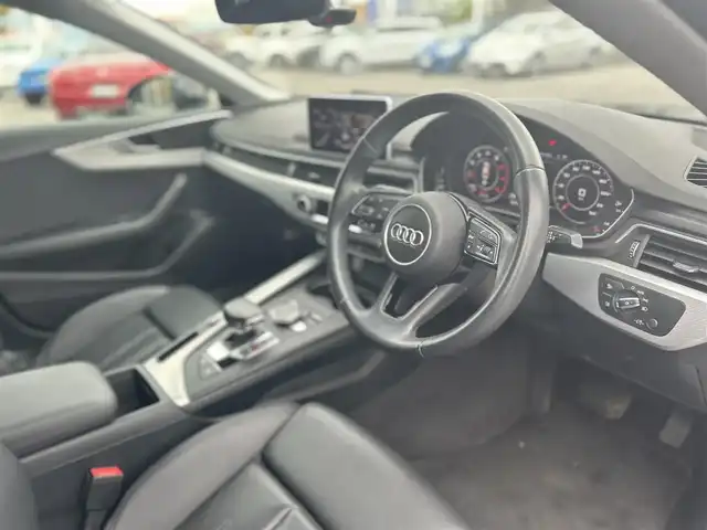 アウディ Ａ５ SB 40TFSIスポーツ 滋賀県 2019(令1)年 5万km マンハッタングレーメタリック アシスタンスP/ラグジュアリーP/マトリクスLEDヘッドライト/レザーシート/シートヒーター/360°カメラ/純正ナビ/TV/CD/DVD/BT/USB/AUX/ACC/LKA/BSM/ドラレコ/純正18インチAW