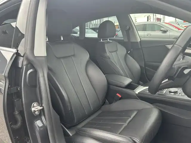 アウディ Ａ５ SB 40TFSIスポーツ 滋賀県 2019(令1)年 5万km マンハッタングレーメタリック アシスタンスP/ラグジュアリーP/マトリクスLEDヘッドライト/レザーシート/シートヒーター/360°カメラ/純正ナビ/TV/CD/DVD/BT/USB/AUX/ACC/LKA/BSM/ドラレコ/純正18インチAW